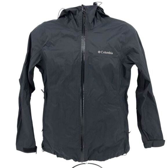 Columbia Black Full Zip Windbreaker Jacket | Good Condition - Picture 1 of 6
